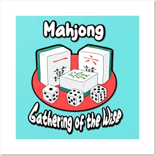 mahjong game_gathering of the wise Posters and Art